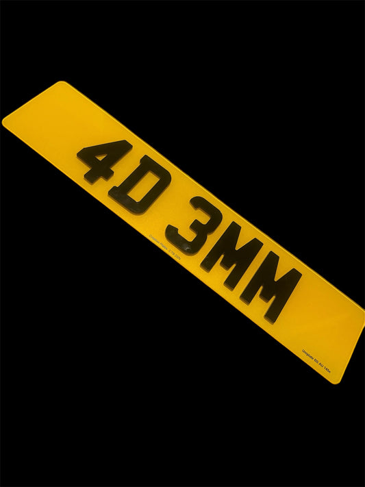 4D 3mm Acrylic (Pair)